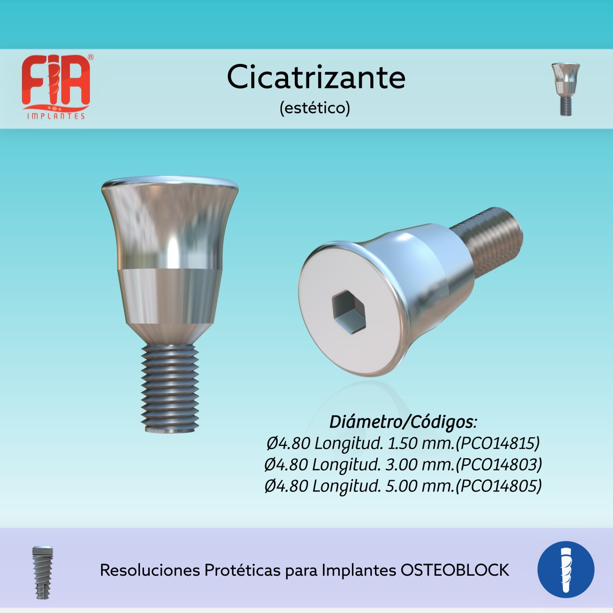 Componentes Proteticos Cicatrizante OSTEOBLOCK