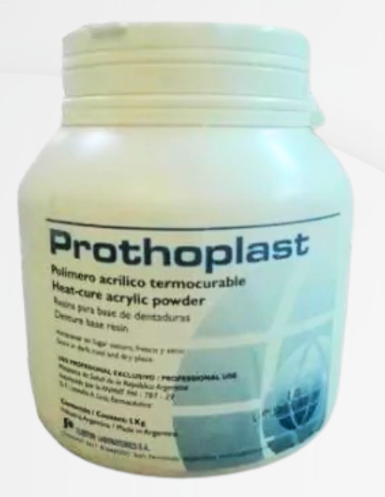 Acrílico termo veteado 1 kg. PROTHOPLAST